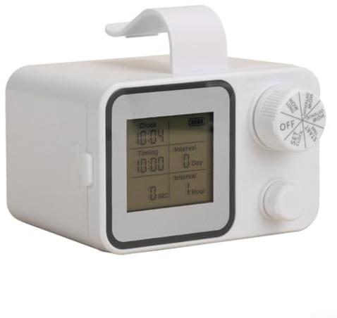 Sistema de riego automático para plantas, kit de riego por goteo recargable de 2000 mAh con temporizador ajustable, duración de 1 a 300 segundos e intervalo de 1 hora-30 días para macetas de interior
