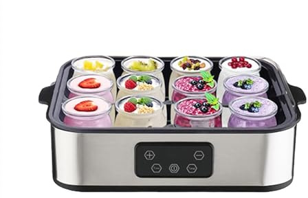Macchina per Lo Yogurt con Controllo Della Temperatura, Yogurtiera, Capacità Sufficiente, Esterno In Acciaio Inossidabile, Un Regalo Salutare per Gli Altri