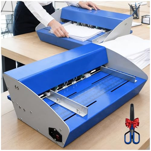 Machine De Rainage électrique, Machine à Plier électrique 3-En-1 520mm, Plieuse Papier En Métal Pour Documents Photos Menus Et Couvertures De Livres