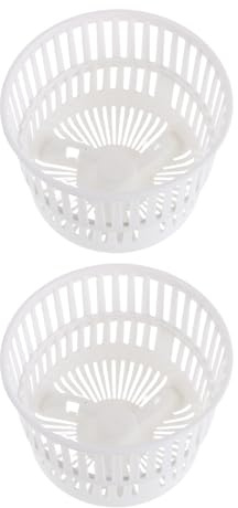Washing Machine Spin Basket 2pcs Foldable Washer Part White