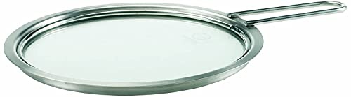Eva-Trio | Deckel 20 cm Edelstahl/Glas | Alle Deckel passen zur gesamten Eva Trio Topfserie und zu Allen Materialien | Deckel