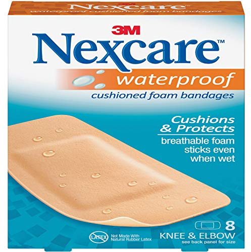 3M 51108 Knee/Elbow Bandages, Latex-Free, 1-7/8x4 Strips, 8/PK
