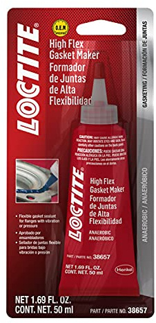 LOCTITE Automotive High-Flex Gasket Maker & Flange Sealant: High-Temp, Flexible Form-in-Place, Silicone, Solvent-Resistant - 50 ml Tube, 1 Pack