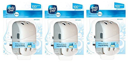3 X AMBI PUR 3VOLUTION PLUG IN ADJUSTABLE DIFFUSER MACHINE (ONLY) AIR FRESHENER