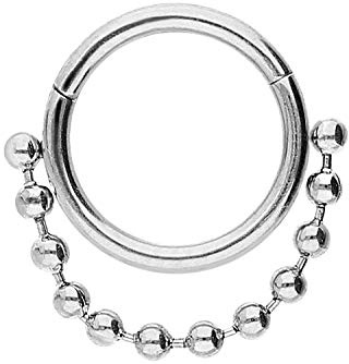 PIERCINGLINE Chirurgenstahl Clicker | Piercing für Septum Tragus Helix | Design | Farbauswahl