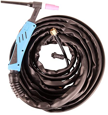 WELDINGER WIG-Schlauchpaket WP26 flex 8 m lang mit 2-poliger Steuerbuchse 13 mm Dorn flexiblem Brennerkopf (SPW11)