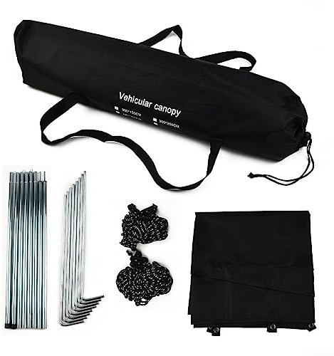 Sonnendach Markise für Van, Wohnmobil, Wohnmobil oder Wohnwagen, Mitternachtsschwarz