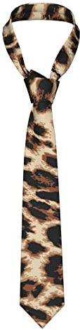 LEEOOL Herren-Krawatte, Leoparden-Animal-Print, Herren-Krawatte, Kunst-Krawatte, Anzug-Krawatte, Business-Casual-Hochzeit, formelle Krawatte