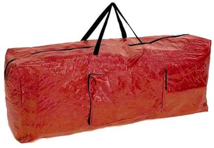 Ram® Red Extra Large Christmas Tree Storage Bag Suitable for up to 7ft Trees With Side Pocket Pouch