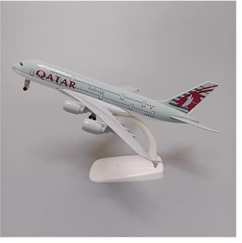 SQFZLL Ferngesteuertes Flugzeug Für Air Qartar Airways Airbus 380 A380 Flugzeug Flugzeug Modell Flugzeug 18 * 20cm
