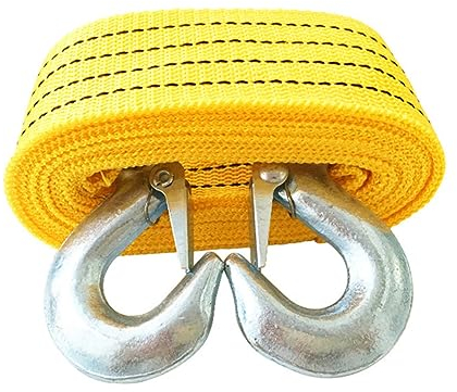 BomDog Abschleppseil, Abschleppseil Für Auto, Abschleppseil Für Lkw, Abschleppgurt, Abschleppseil Mit Haken, Abschleppseil/Yellow/Mum