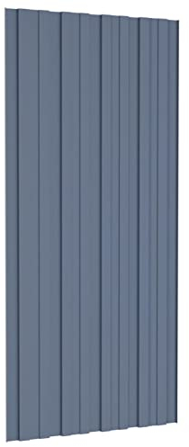 36 STK. Dachpaneele Dachpfannen Profilblech Trapezblech Dachblech Stahlblech Trapezbleche Dachplatten Metallblech Dach Platten Verzinkter Stahl Grau 100x45 cm