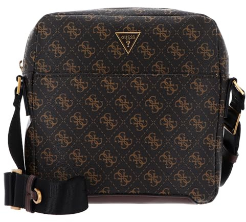 GUESS Torino Top Zip Crossbody Flat Brown/Ochre