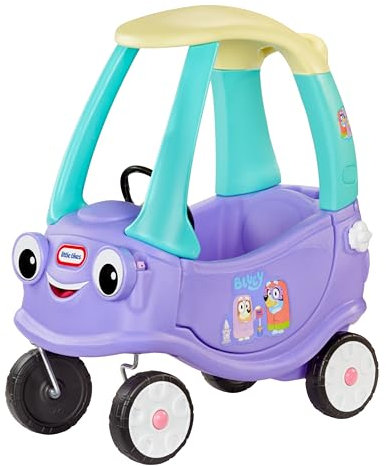 little tikes Bluey Grannies Coupe Ride On Car with 2 Accessories and Sound Features, Bluey Foot-to-Floor Ride-On, for Age 18+ Months, Boys and Girls