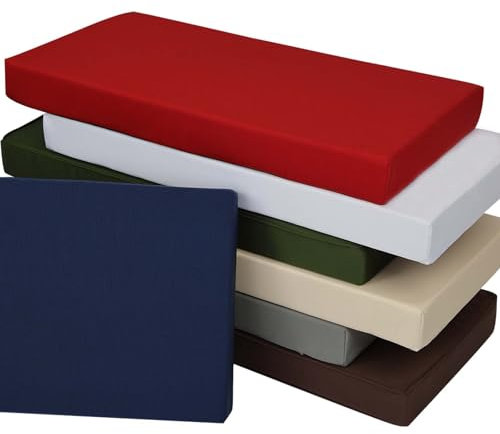 Custom Bench Cushions for Outdoor Indoor Furniture,Personalized Size Garden Patio Bench Cushion Pad for Outdoor Furniture,Bay Window Seat Cushion with High Density Foam,Porch Swing Long Chair Pad,3CM