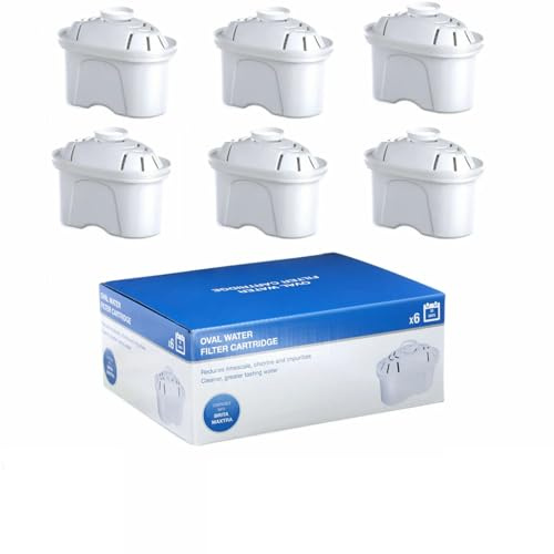 Masterpart Water Filter Cartridges Compatible with Brita® Maxtra+® Plus, Maxtra Pro® All-in-1, Marella® Jug, Kettle Pack of 6