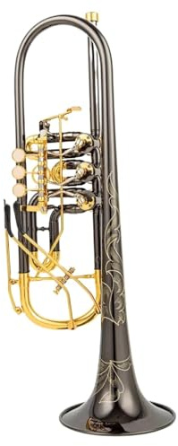 Standardtrompete Bb-Trompete Drehventil Typ B Flacher Messing-Flachschlüssel Professionelle Trompetenmusikinstrumente Angenehmes Gefühl