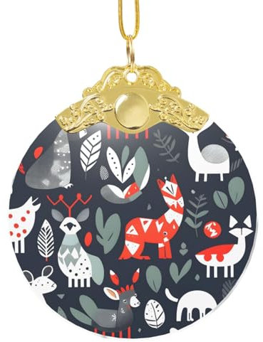 Weihnachtsbaumschmuck aus klarem Glas, skandinavische Tiere, für Hochzeit, Party, Dekoration, Weihnachtsgeschenke