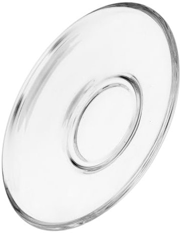 OFFSCH 6stücke Transparente Runde Glasuntertassen Für Tee Dekorative Snackteller Teeschalen Für Zuhause Cafés Und Restaurants