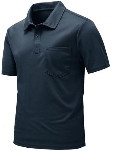 Rdruko Poloshirt Herren Kurzarm mit Brusttasche Polohemd T-Shirts Sommer Golf Polo Shirt Slim Fit für Männer