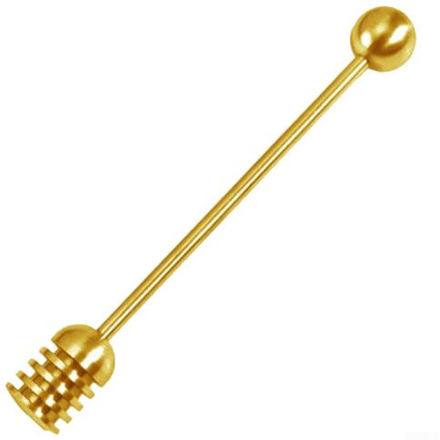 Rust Resistant 304 Stainless Steel Honey Dippers Kitchen Accessory for Drizzling and Mixing (1pcs)
