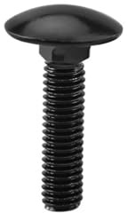 Schlossschrauben, schwarzer 304 Edelstahl M3 M4 M5 M6 M8 M10 M12 Schlossschrauben mit Rundkopf und Vierkanthals(M4x20mm 20pcs)