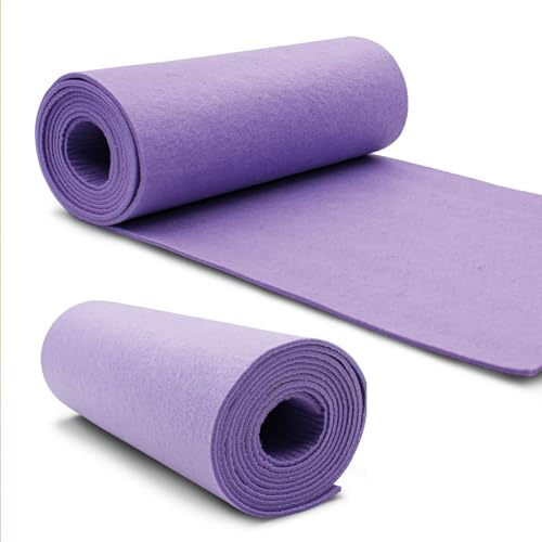 VmG-Store Filzrolle 240cmx30cmx3mm Filz Filzstoff Polyester zum Nähen basteln DIY Dekoration Patchwork Dekofilz Bastelfilz Taschenfilz Filzmatte (043 Lila)