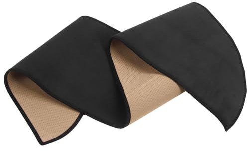 Dashboard Cover Mat Pad for, Insulation Anti Slip Flannel Dash Cover, Sun Glare Reduction, No Tools Needed, Applicable for Model Y (Black)