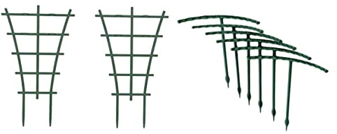 HEMOTON 8 Pezzi Graticcio per Piante Rampicanti Supporto per Piante Punte Affilate per Coltivazione di Peperoni Fagioli Rampicanti Cetrioli Kiwi Spatifillo Pianta e Monstera