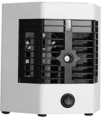 Fiorky Electric Desktop Fan Cooler Low Noise Mini Air Conditioning USB Plug Simple Operation with 2 Water Bottles for Home Office