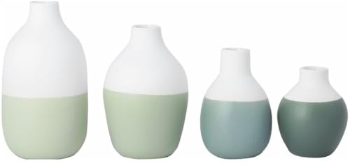 Räder Mini Flaschenvasen grün 4er Set