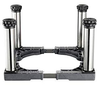 Pieds de meubles réglables pour lave-linge et sèche-linge Base réglable en hauteur pour réfrigérateur Support universel pour refroidisseur de vin Longueur/largeur 40-65 cm Support robuste pour