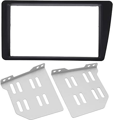 Kit de tablero de radio de doble DIN, reemplazo de marco de tablero de tablero de fascia estéreo de radio 2Din para LHD 2001-2005