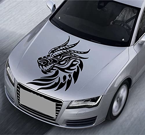 myrockshirt und Drache Tribal Drachen Tribal 90 x 60 cm Motorhaube Aufkleber Autoaufkleber Sticker Decal JDM Tuning