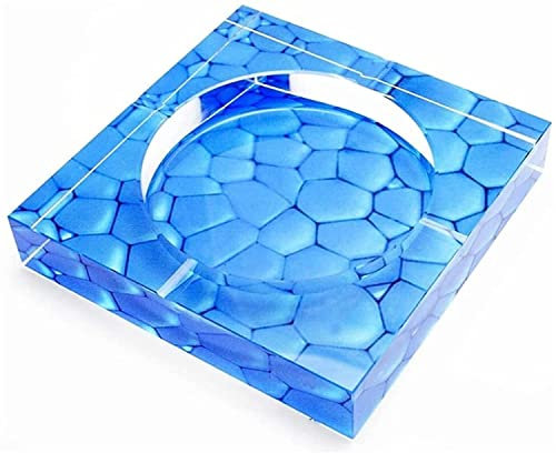 Collic Cendrier En Verre, Cendrier de Grand Diamètre, Restaurant, Jardin, Bar, Club-House, Poubelle, Décoration de Bureau À Domicile Ou En Plein Air Taille: 13 * 13 * 2,8 Cm/20 * 20 * 3,8Cm