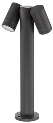 Outdoor Lights 'Tulimar' dimmable (Modern) in Black Made of Aluminium (2 Light Sources, GU10) from PRIOS | Pillar Lights, Garden Light, Path Light, Bollard Light, Path lamp, Pillar Light
