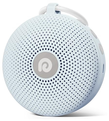 Dreamegg D11 Max, Portable Machine Bruit Blanc Bébé avec 21 Sons, Bleu | White Noise Machine 60H d'Autonomie, Batterie 1800mAh, Minuterie + Mémoire, Portable avec Sangle, pour Poussette/Voyage