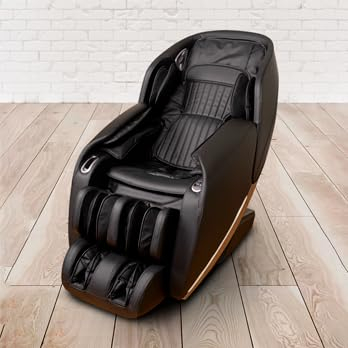 trends4cents PureHaven Massage-Sessel 118x76x76 cm mit 6 Massagearten Rücken- Fuß- und Gesäßmassage Bluetooth- und 3D Digitalaudio-Funktion Knet- und Klopfmassage