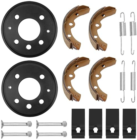 Gledewen Golf Cart Brake Drum/Hub and Brake Shoes Spring Kit Fit Club Car DS 1981-1994, Replace OEM# 1011137,4263 101146302 41819-86 1011433 1015757 101880701 1018163-01 101146