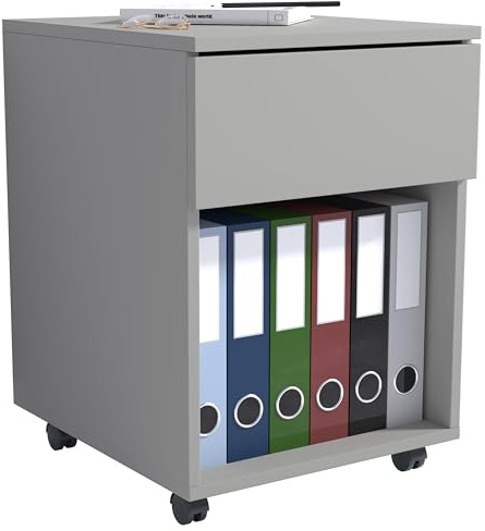 VCM Rollcontainer | Beistellcontainer mit Schubladen | Maße ca. H. 55 x B. 39 x T. 70 cm | Bürocontainer - Dalosa 1 Schublade
