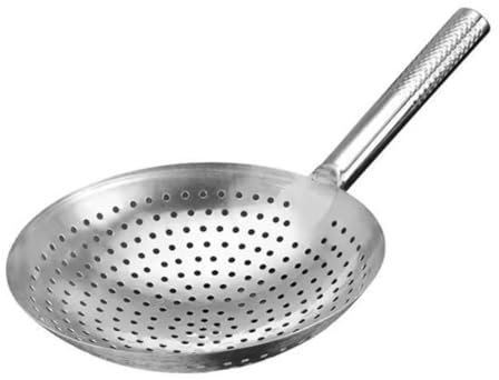 OKUMEYR 1 Colador de Malla para Ollas Calientes Cuchara Coladora de Acero Inoxidable Accesorio para Papas Fritas Y Verduras