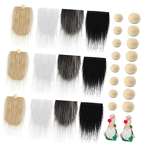 BESTonZON Selbstgemachter Bunter Zwergenbart und Kunstpelz Selbstgemacht Bartmaterial mit Weichem Flauschigem Material für Cosplay und Weihnachtsfeier Dekoration