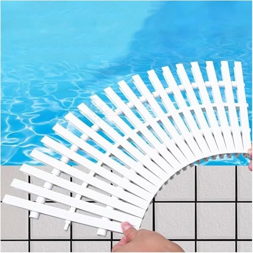 Rejilla de plástico for canalones, Flexible y empalmable, for desagües de alcantarillado, Cubiertas for pasarelas, Balcones y duchas.(Width30cm-10PCS)