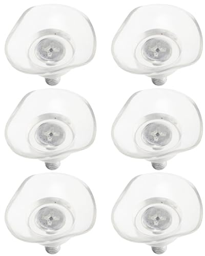 FESTFENDS Ventose in Pvc Trasparenti Anticollisione con Vite 6 Pezzi, Ganci per Mobili e Vetro, Accessori per Organizzazione Casa e Decorazioni Festività