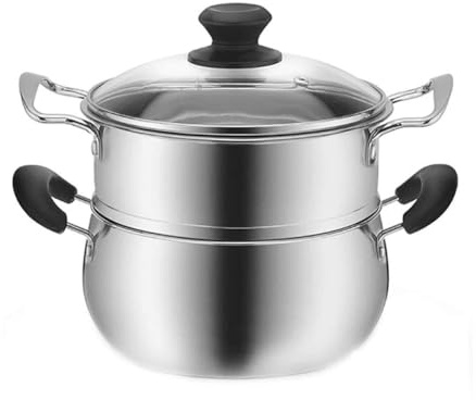 Pentola Per Zuppa Di Pesce, Vaporiera, Mini Vaporiera/pentola Per Zuppa In Acciaio Inossidabile, Fondo Singolo Da 16/18/20/22/24/26 Cm, Compatibile Con Fornelli A Induzione E Fornelli A Gas(18cm)