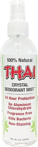 Thai Deodorant Stone Thai Crystal Mist Pump, 8 Fluid Ounce