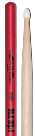 Vic Firth VF5BNVG 5B American Hickory Vic Grip Nylon Tip Drumsticks