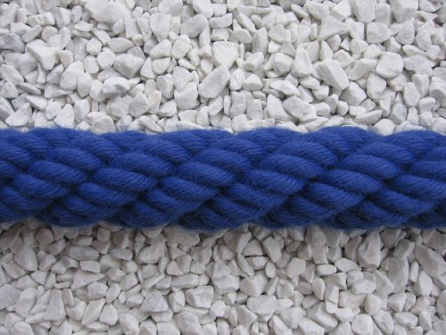 Gepotex Handlaufseil Absperrseil Handlauf Treppenseil Seil Ø 38-40mm Farbe blau/Royalblau - Preis per Meter Seil