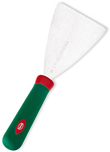 Sanelli Ligne Premana Professional,Spatule Pizza Cm.10,Acier Inoxydable,Vert et Rouge,26.0x2.5x10.0 cm