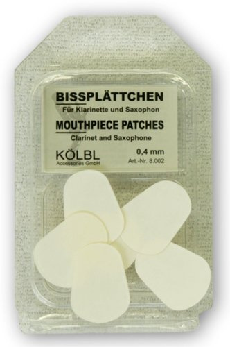 Kölbl Bissplatten 6er Pack B-Klarinette / Saxophon 0,4mm transparent